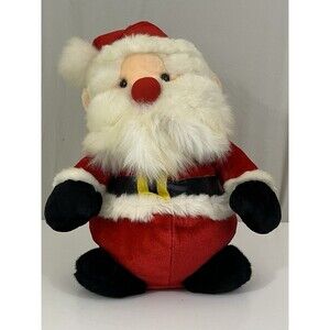 VTG Beta Toys Red Nosed Christmas Santa Claus Plump Plush 14 Inches
